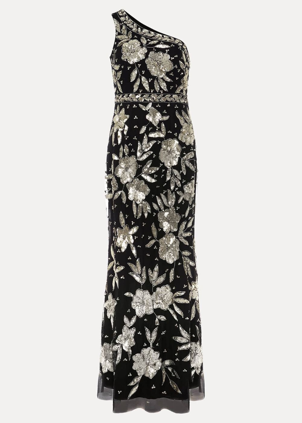 Serafina Embellished Maxi Dress - Black/Gold