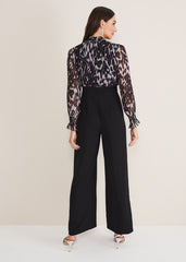 Millicent Print Jumpsuit - Multi-Coloured