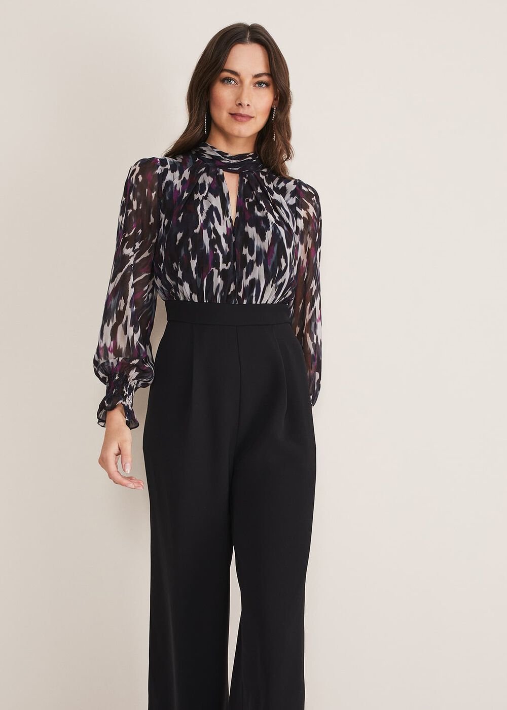 Millicent Print Jumpsuit - Multi-Coloured