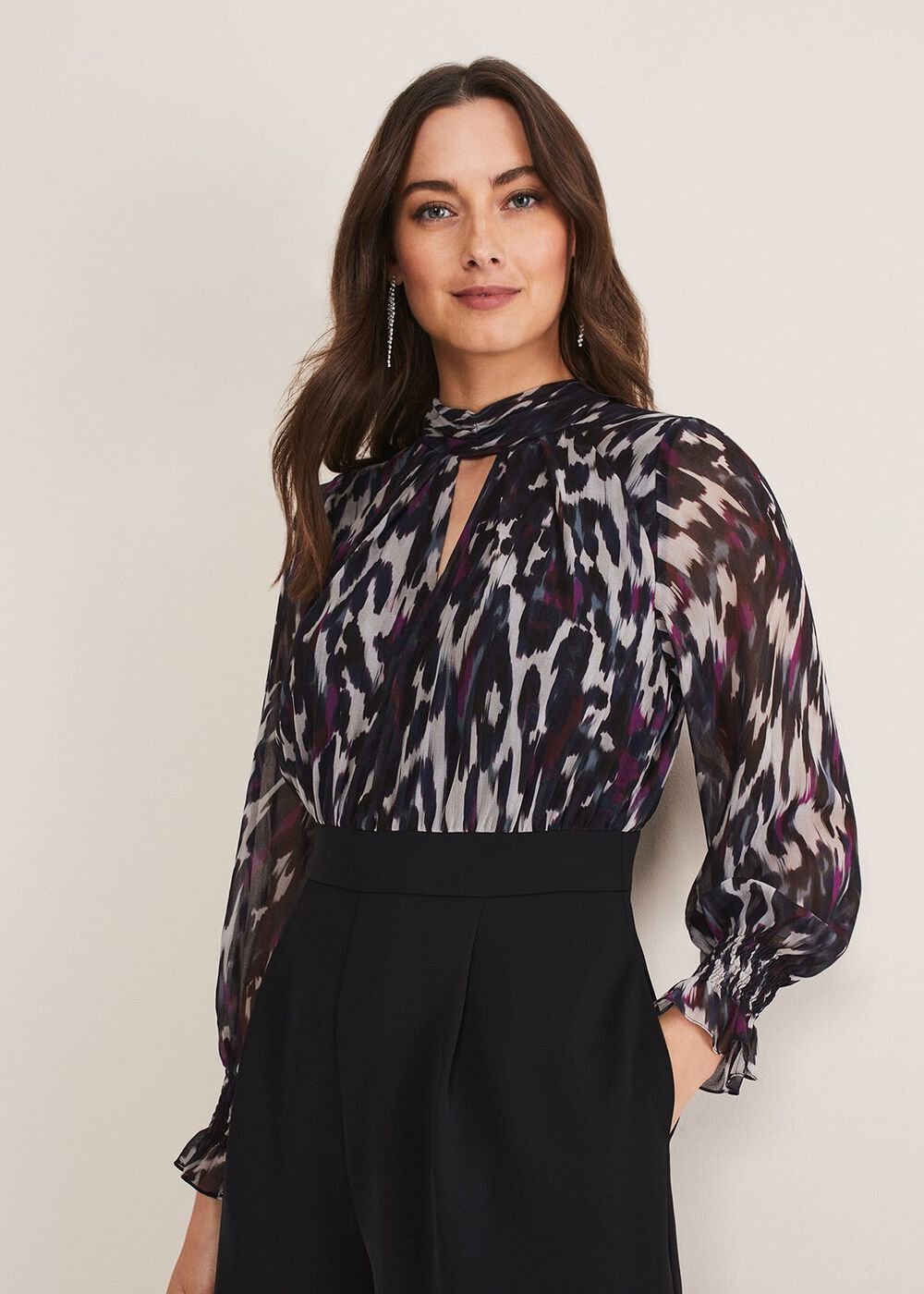 Millicent Print Jumpsuit - Multi-Coloured