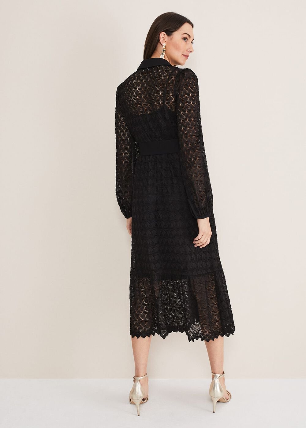 Leila Lace Dress - Black