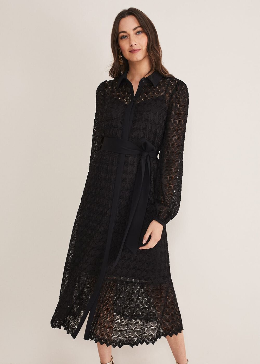Leila Lace Dress - Black