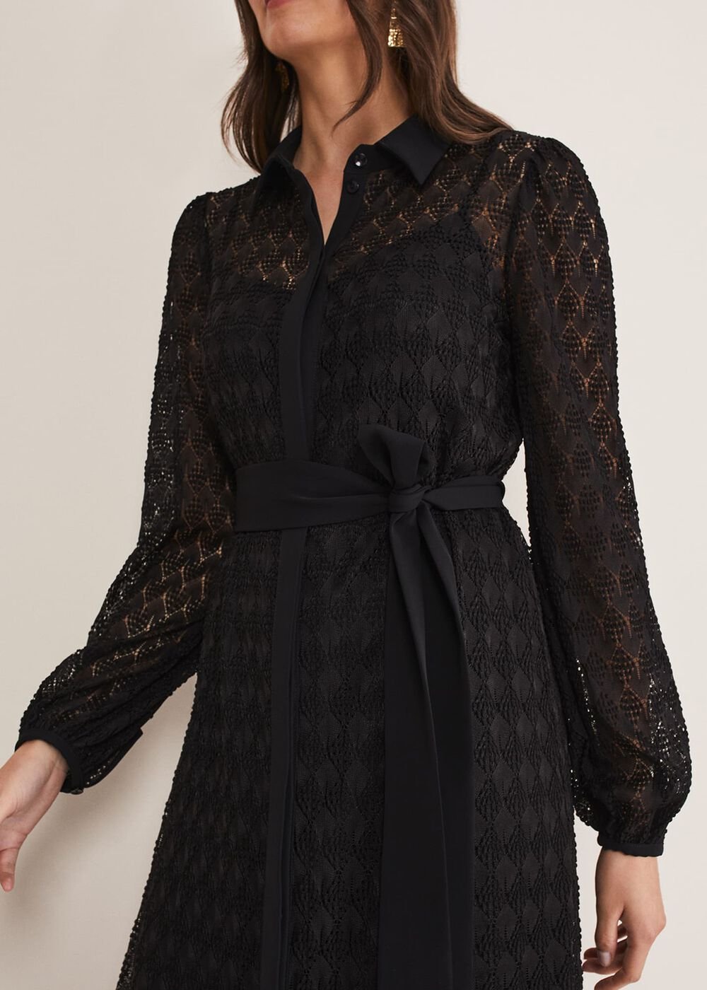 Leila Lace Dress - Black