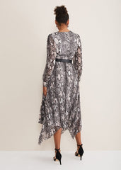 Dani Animal Print Dress - Black/Multi