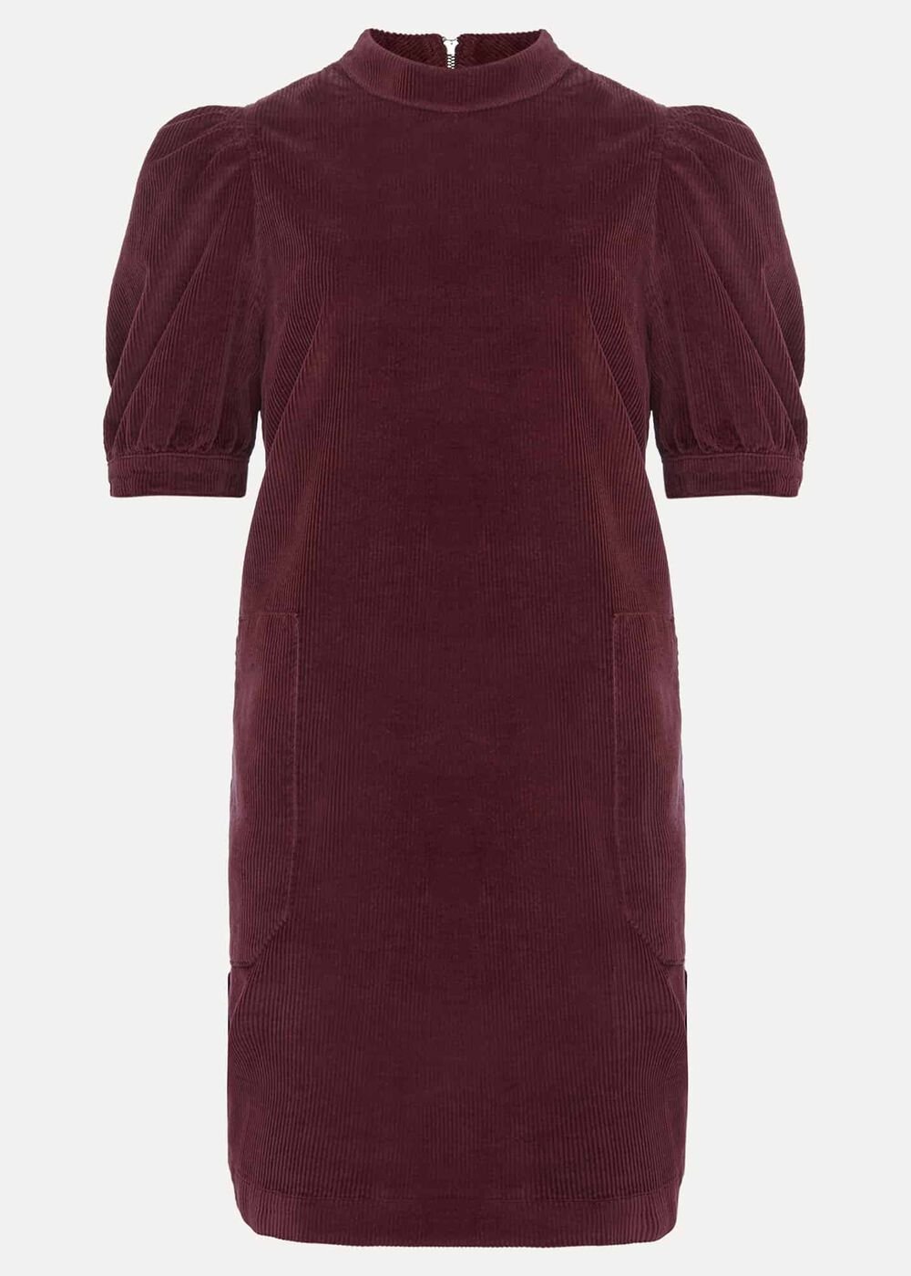 Elektra Corduroy Dress - Burgundy