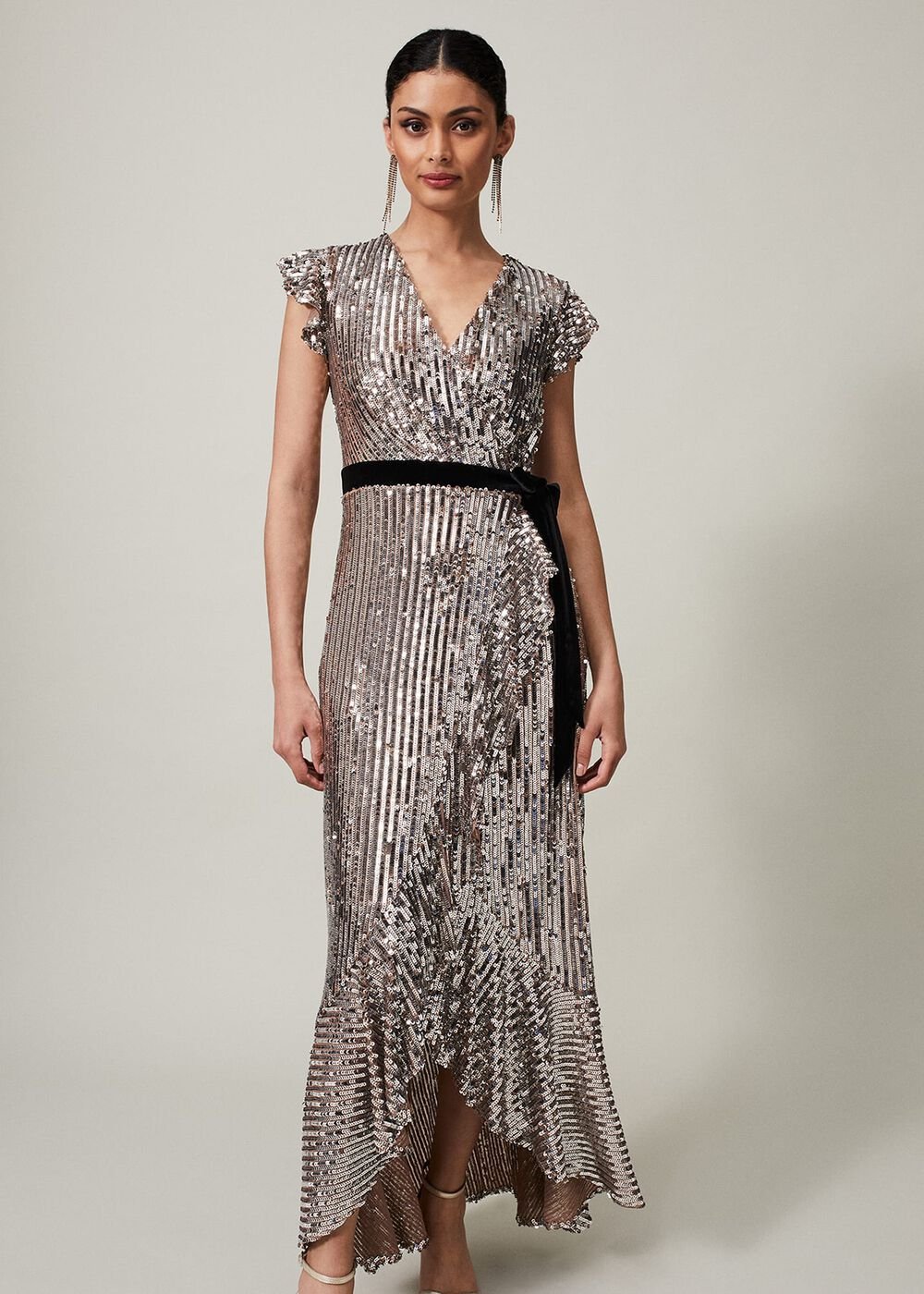 Enja Sequin Maxi Dress - Gold