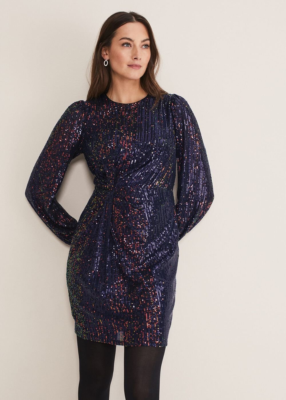 Orianne Sequin Dress - Multi-Coloured