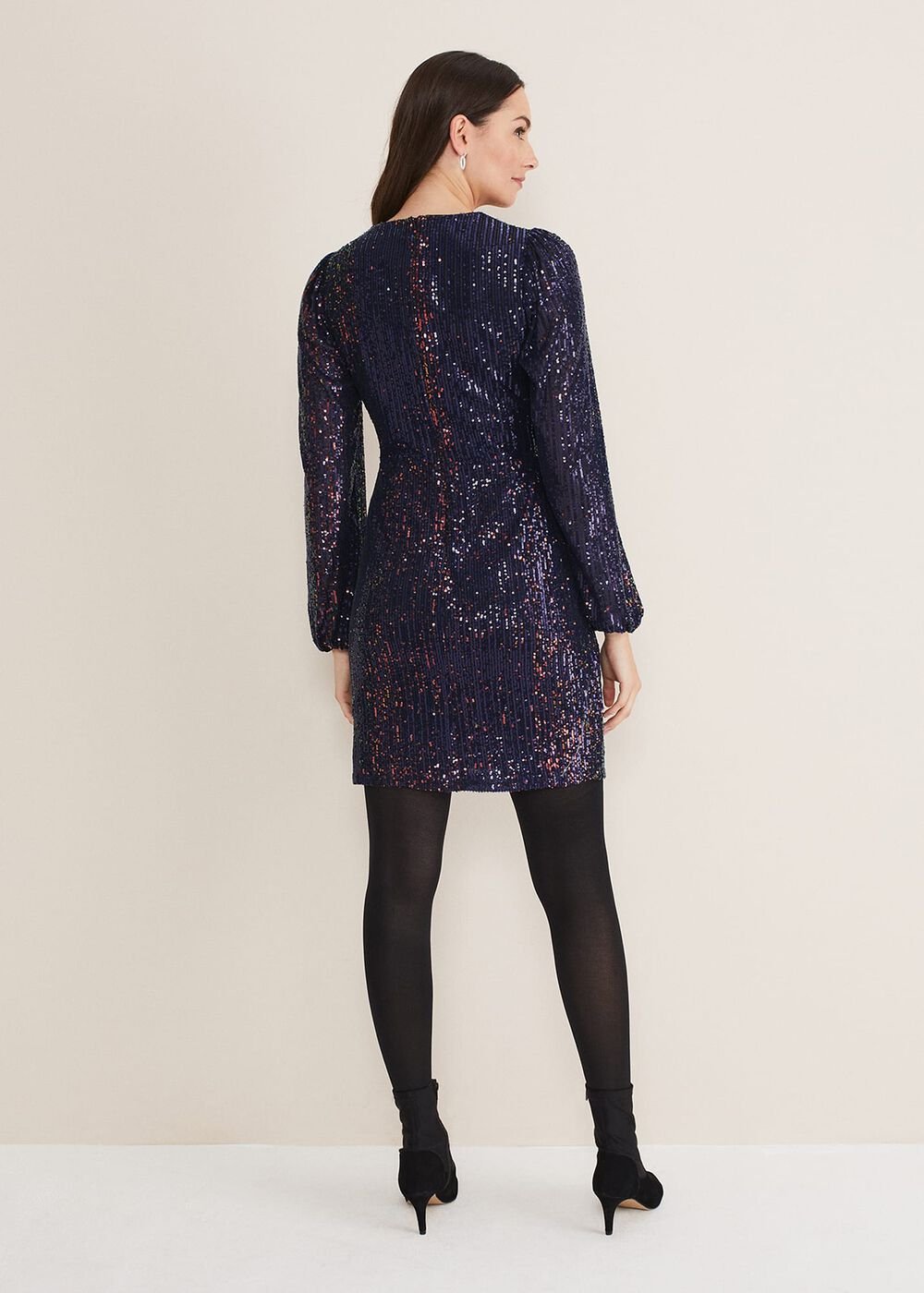 Orianne Sequin Dress - Multi-Coloured