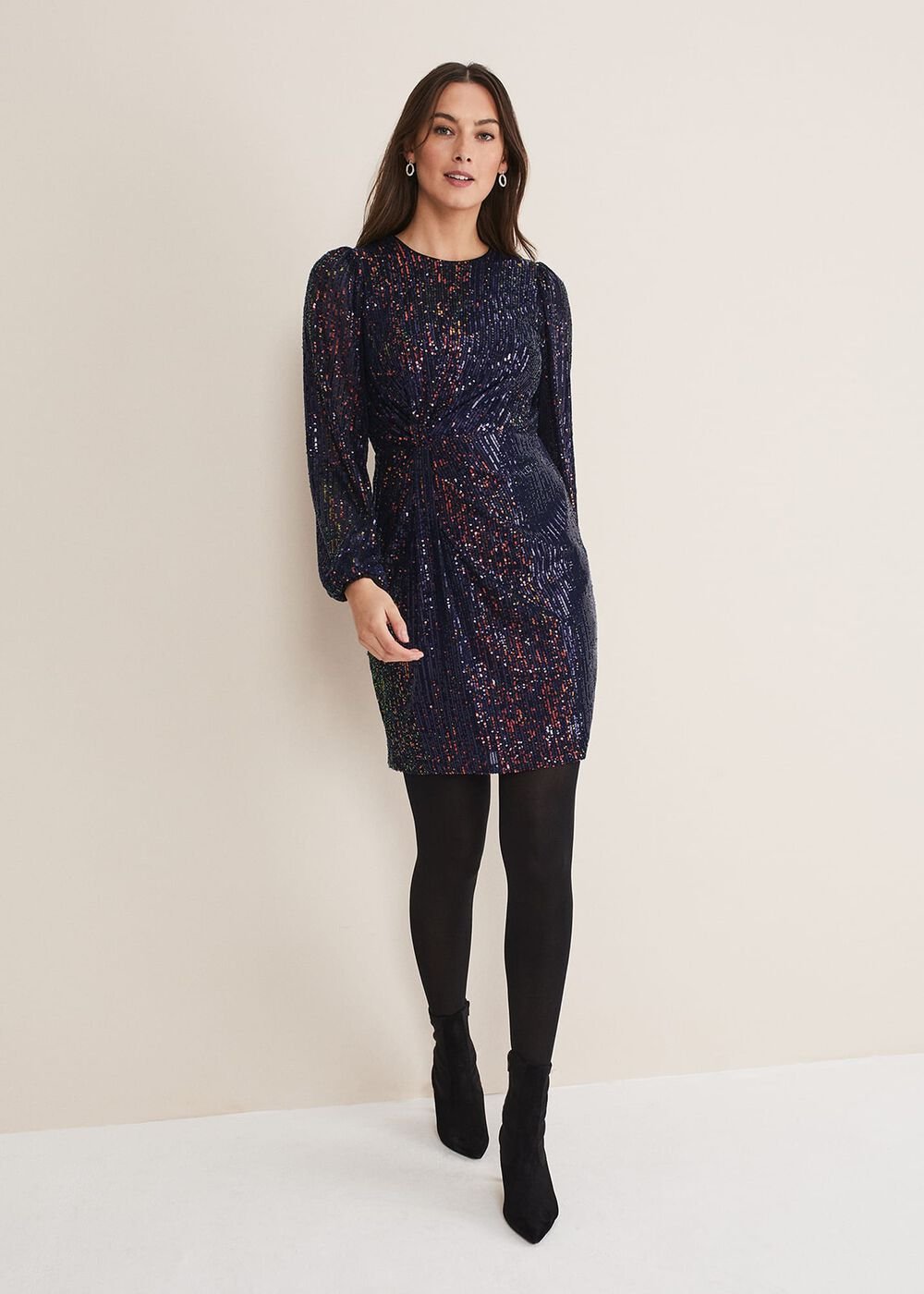 Orianne Sequin Dress - Multi-Coloured