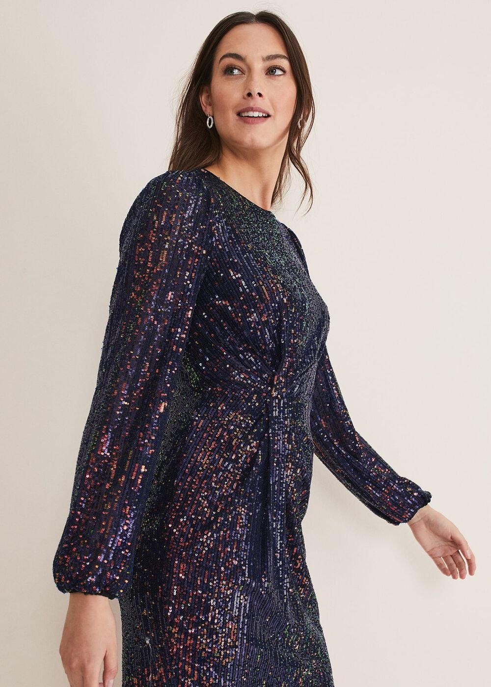 Orianne Sequin Dress - Multi-Coloured