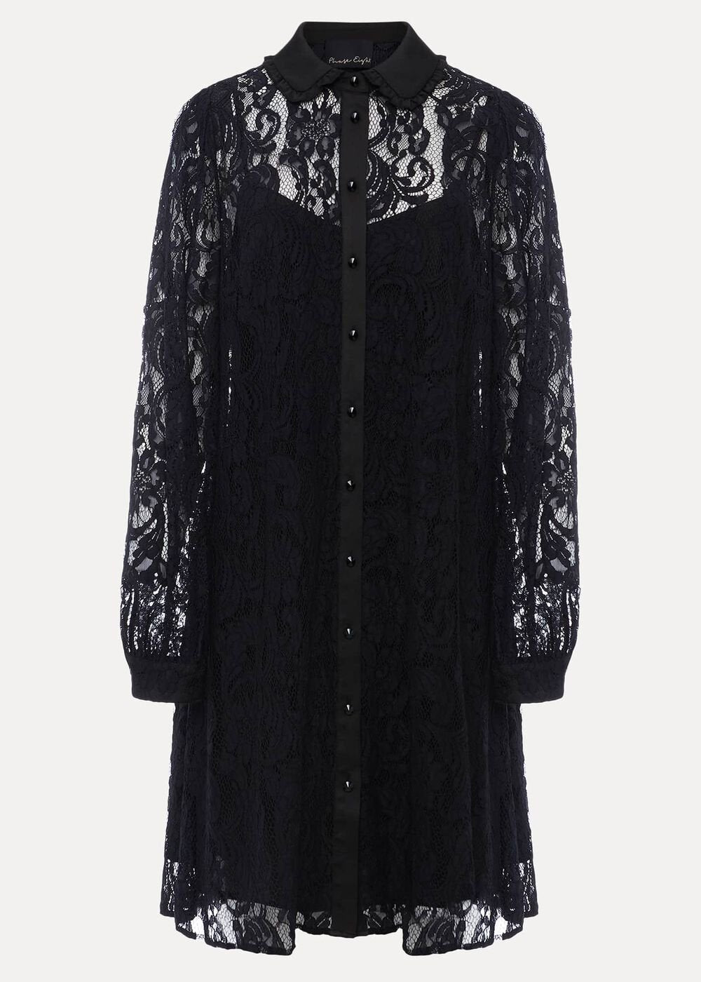 Maisy Lace Swing Dress - Black
