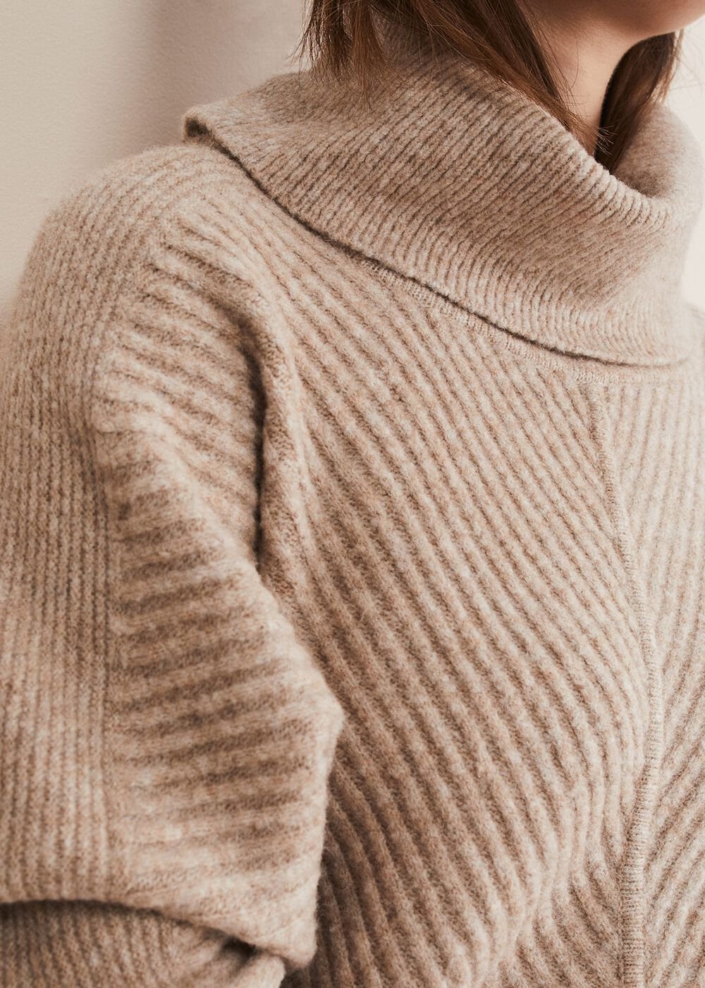 Fillipa Tunic Knit Dress - Oatmeal