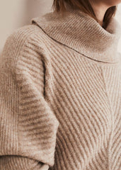 Fillipa Tunic Knit Dress - Oatmeal