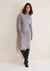 Seline Wool Cashmere Dress - Mid Grey