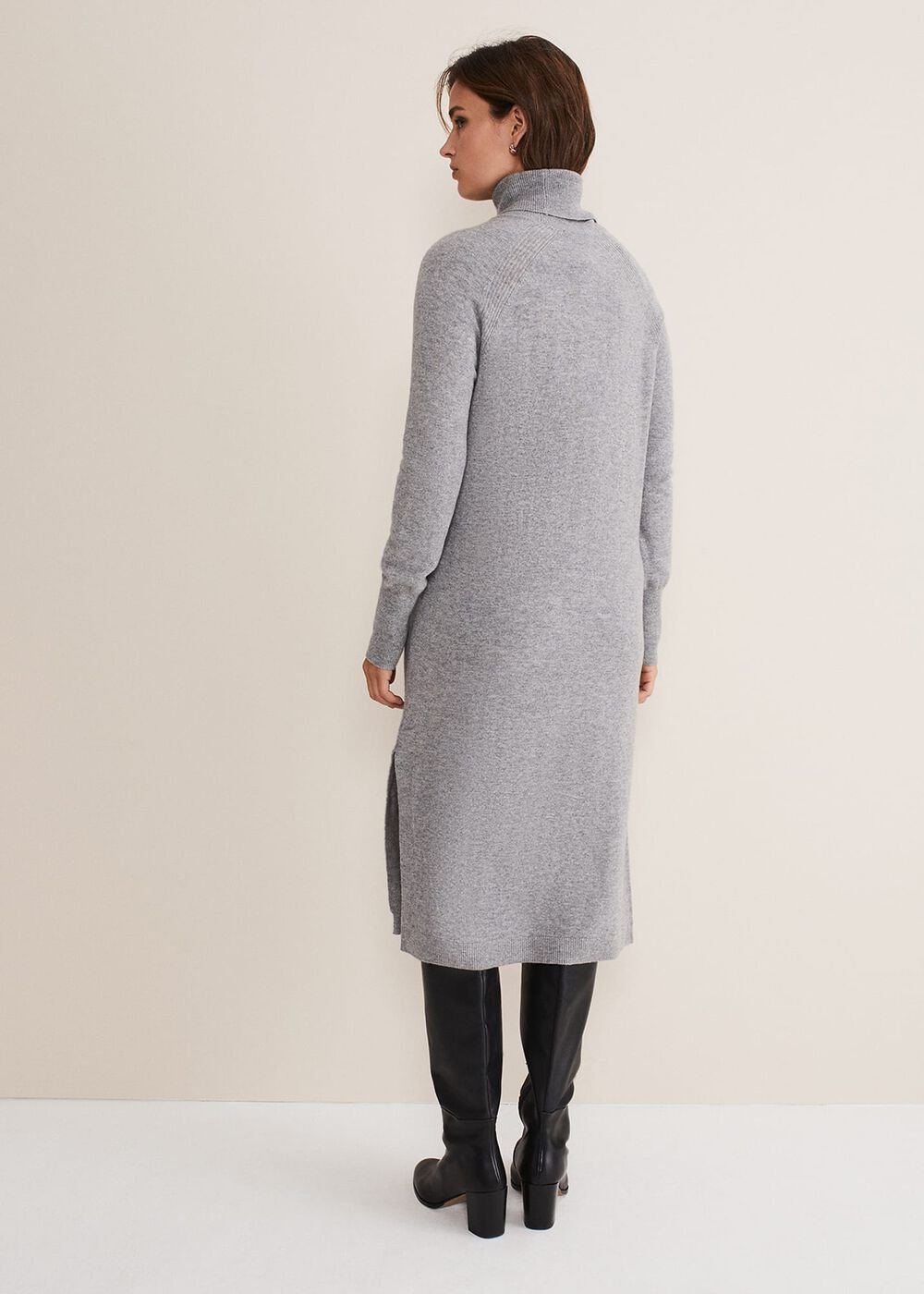 Seline Wool Cashmere Dress - Mid Grey