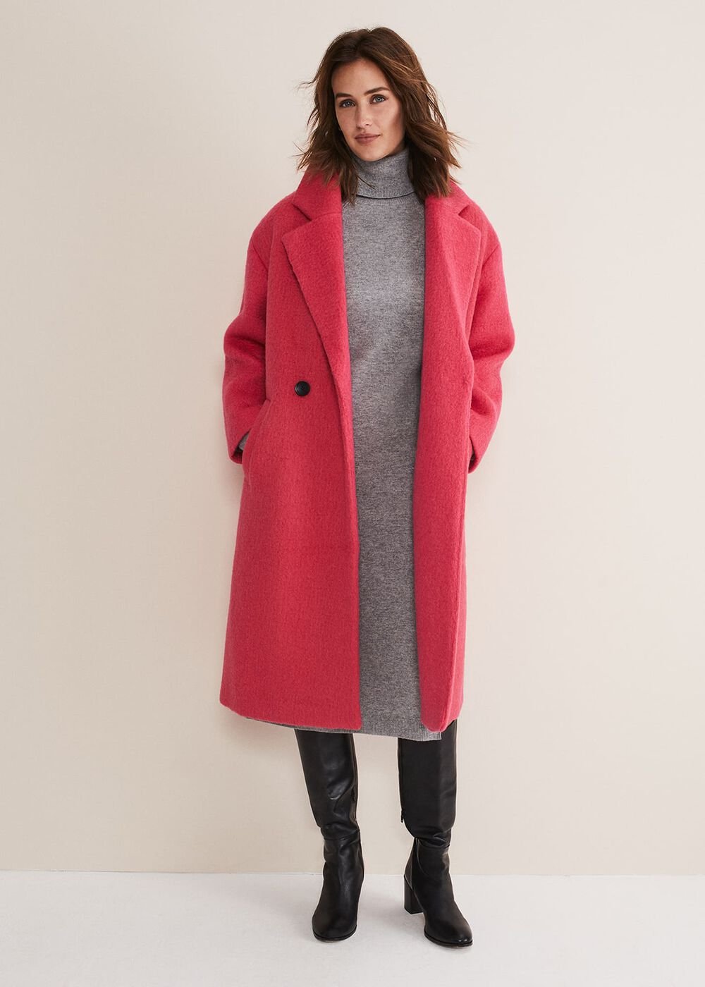 Seline Wool Cashmere Dress - Mid Grey