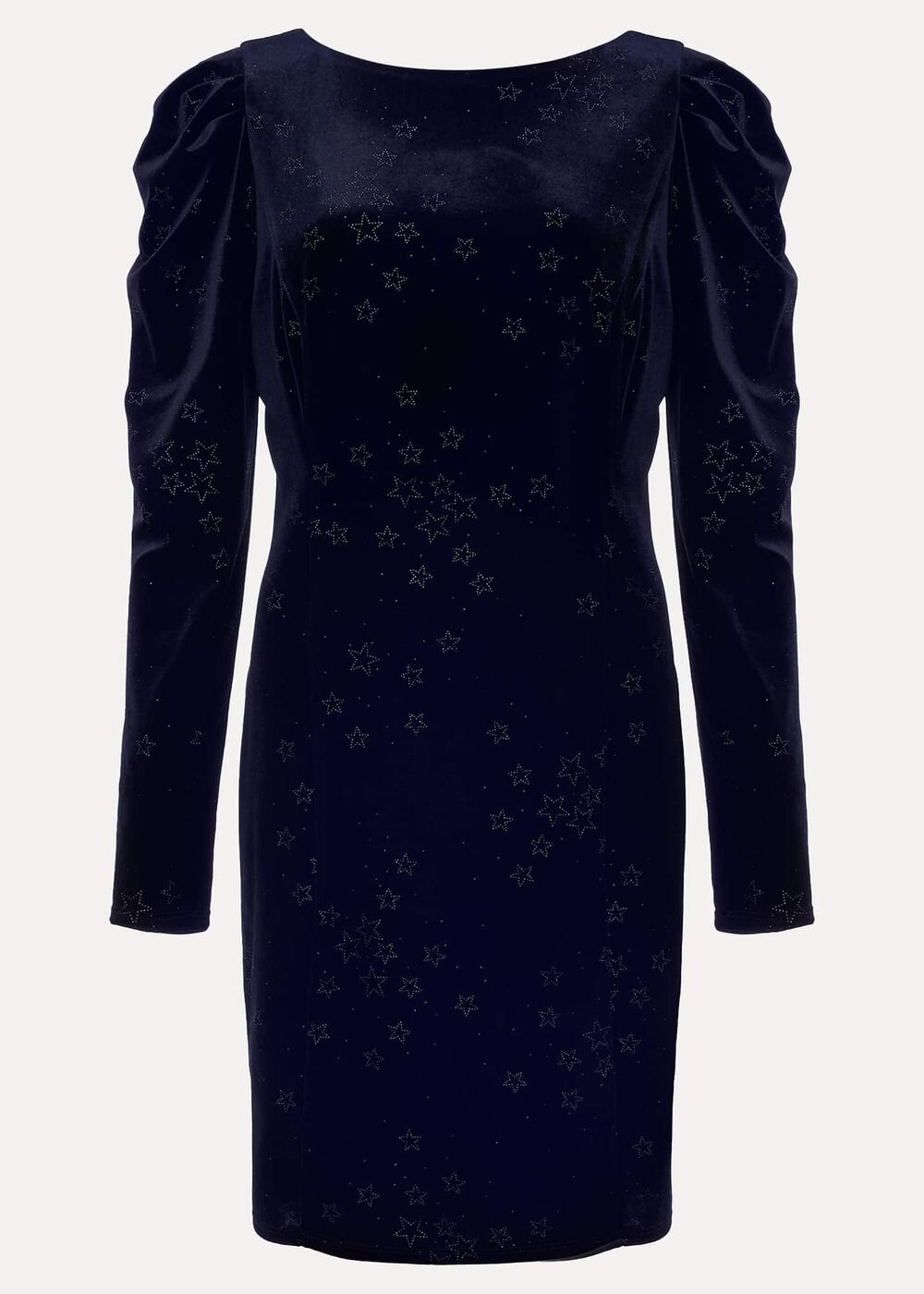Daria Velvet Star Dress - Midnight/Pewter