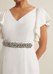 Ellery Frill Maxi Wedding Dress - Parchment