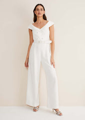 Liberty Tux Jumpsuit - Ivory