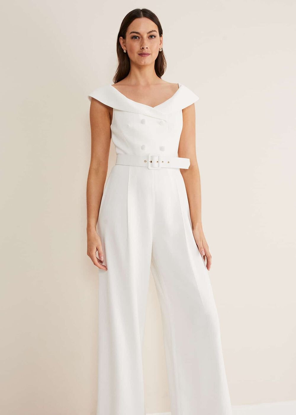 Liberty Tux Jumpsuit - Ivory