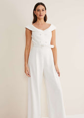 Liberty Tux Jumpsuit - Ivory