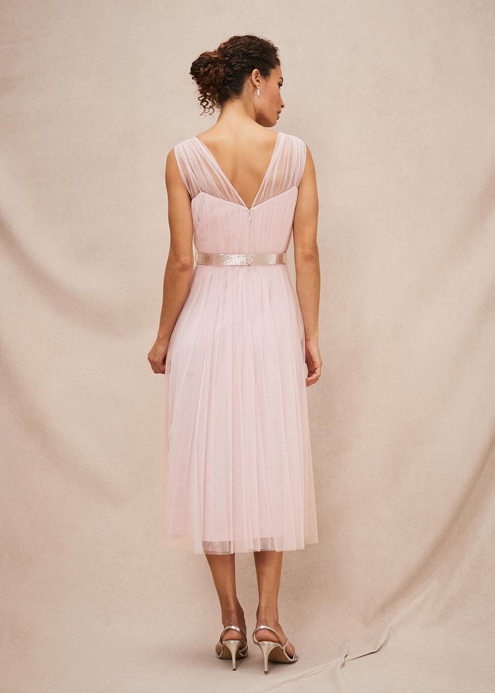 Ella Tulle Dress - Antique Rose