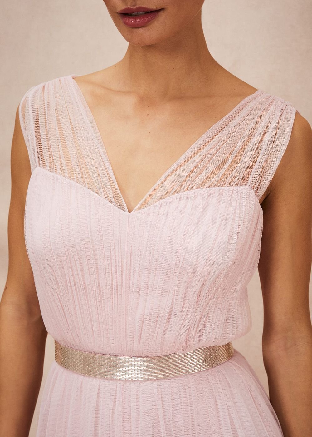 Ella Tulle Dress - Antique Rose