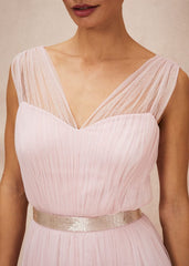 Ella Tulle Dress - Antique Rose