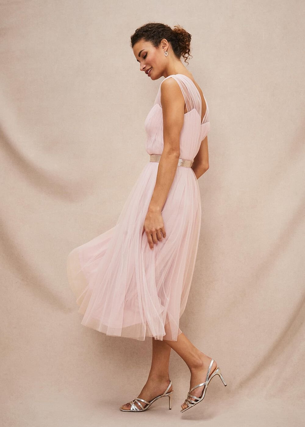 Ella Tulle Dress - Antique Rose