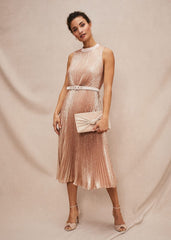 Simara Sequin Dress - Rose Gold
