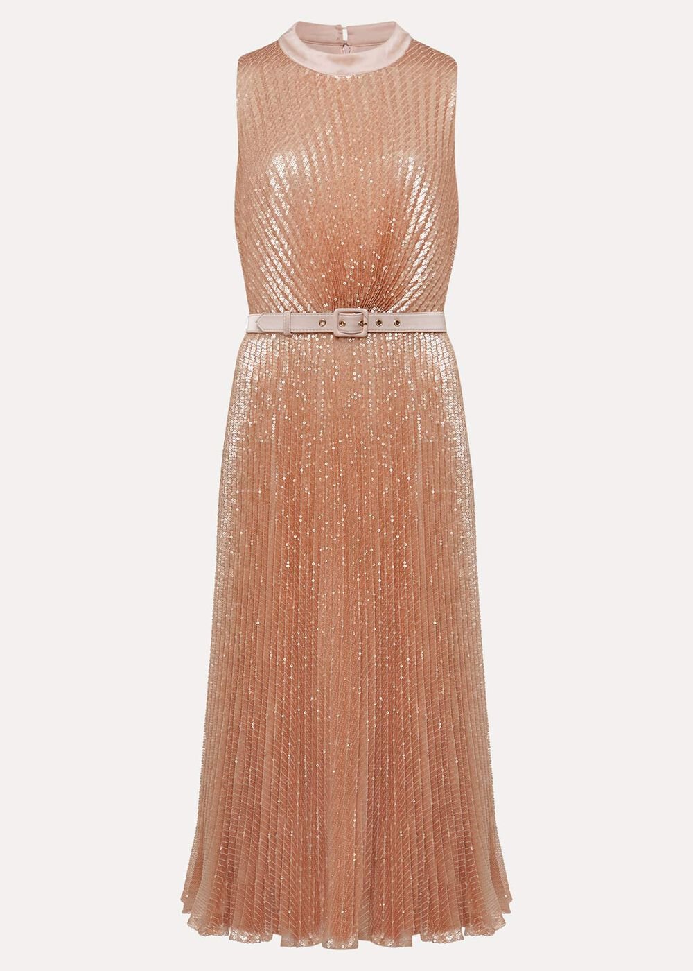 Simara Sequin Dress - Rose Gold