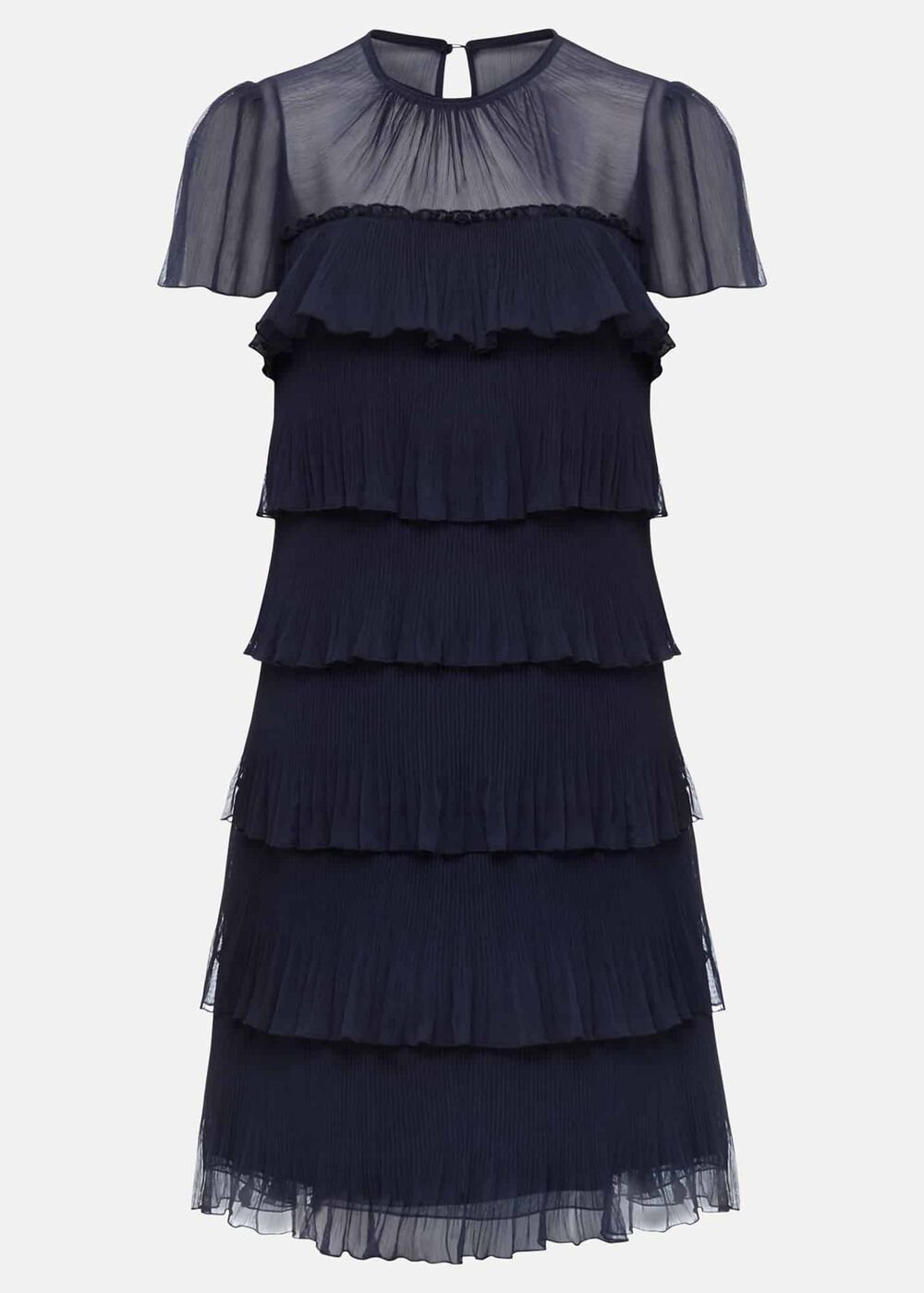 Mimi Pleated Mini Dress - Navy