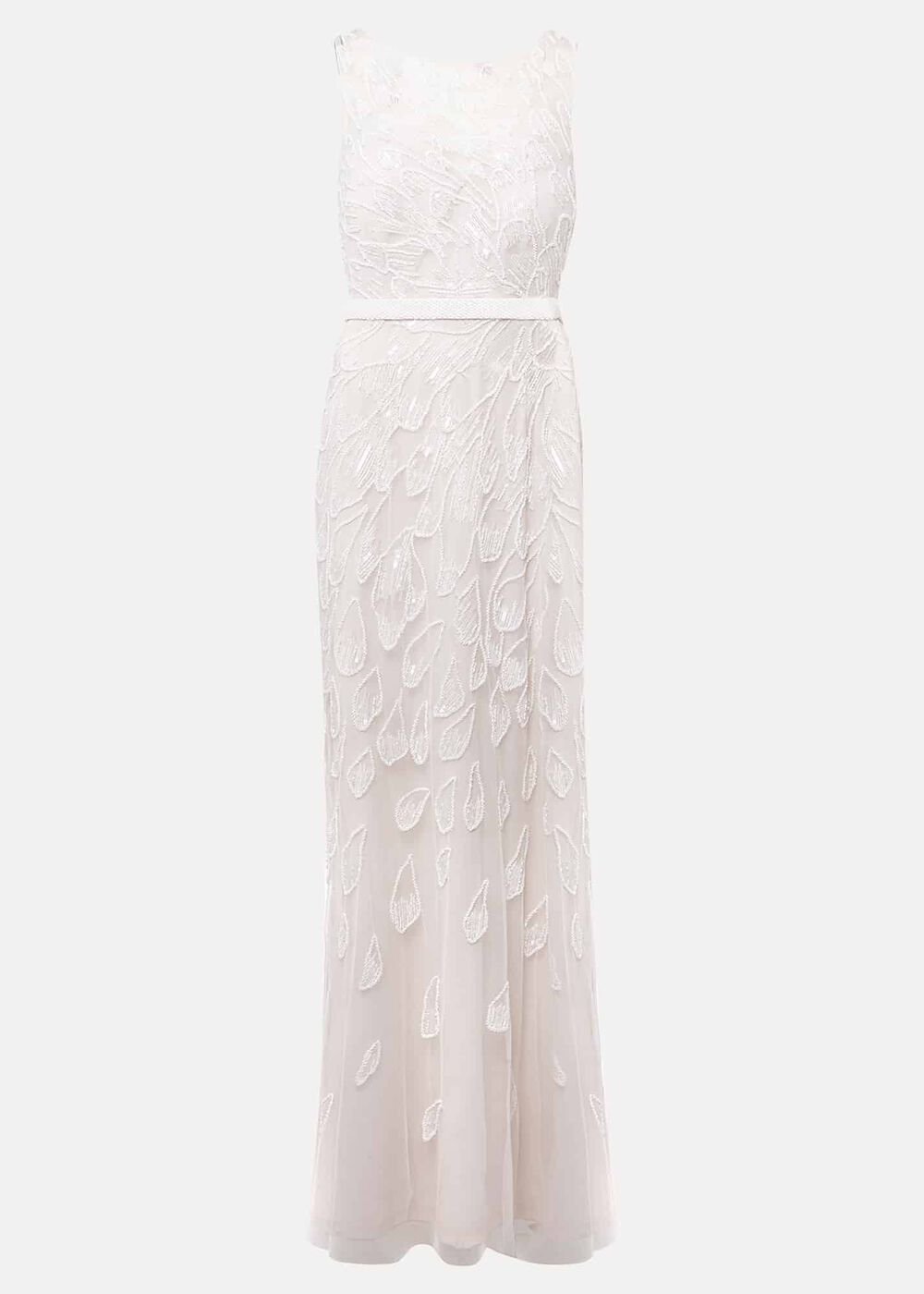 Ottilie Beaded Maxi Wedding Dress - Ivory