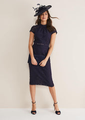 Aurora Lace Dress - Navy