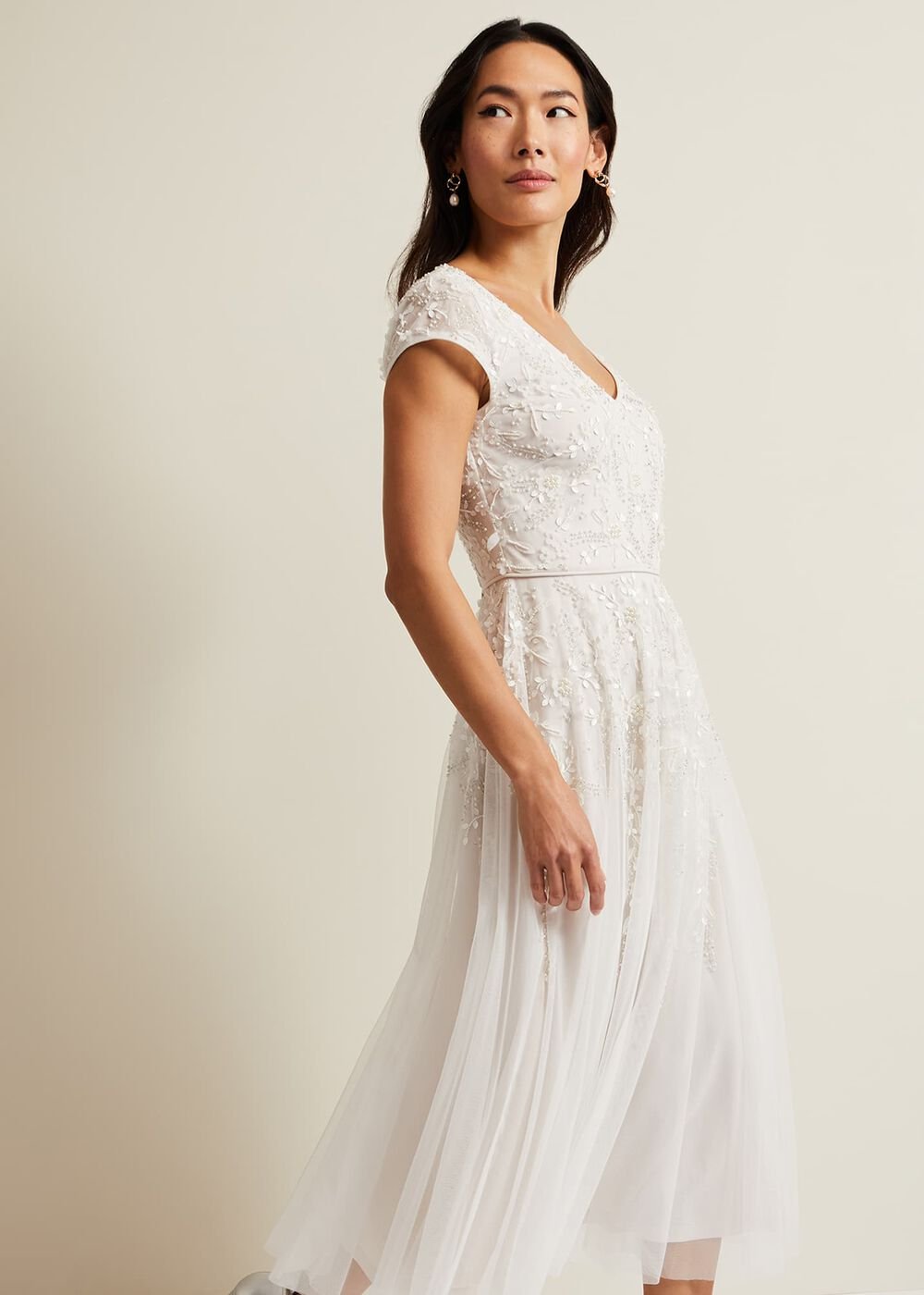 Lorena Tulle Wedding Dress - Ivory