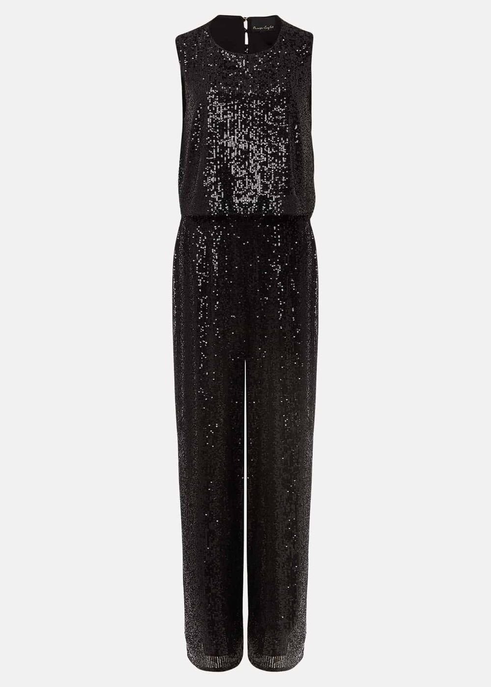 Aubrey Striped Wide Leg Jumpsuit - Black
