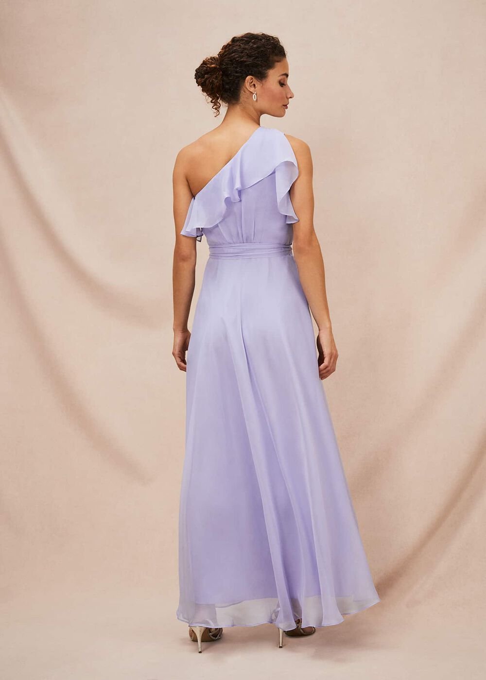 Mia One Shoulder Maxi Dress - China Blue