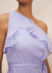 Mia One Shoulder Maxi Dress - China Blue