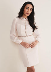 Petite Avah Embellished Bodycon Dress - Antique Rose