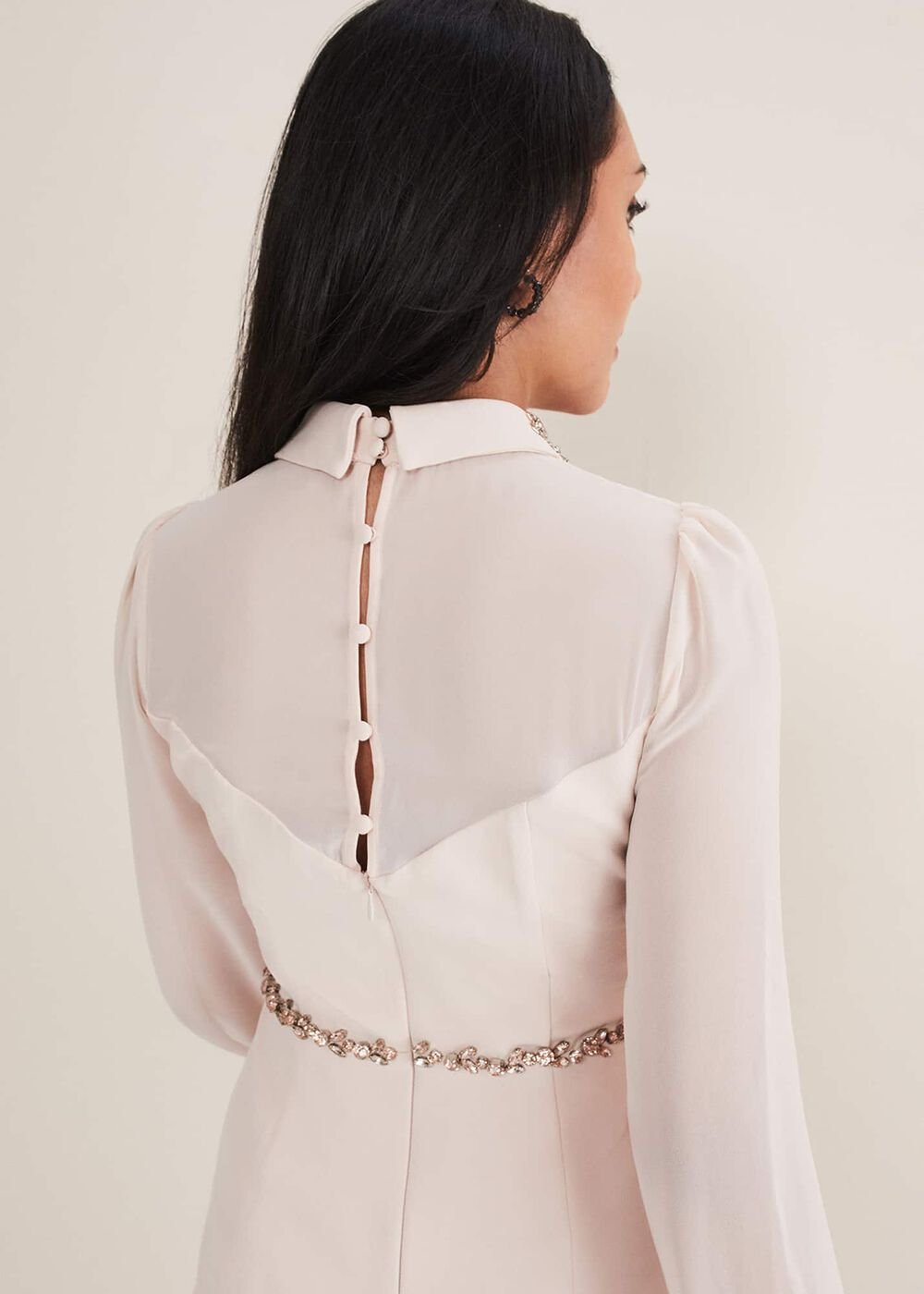 Petite Avah Embellished Bodycon Dress - Antique Rose