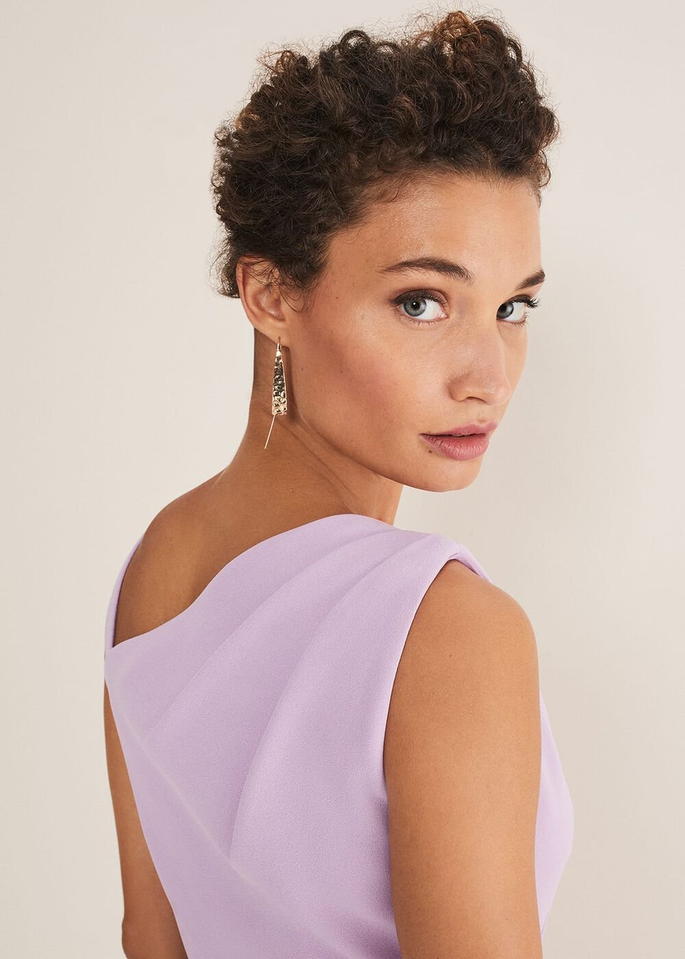Emmie Asymmetric Hem Dress - Crocus