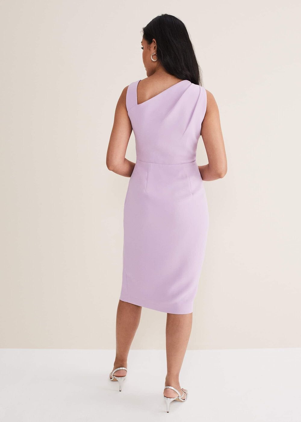 Petite Emmie Asymmetric Hem Dress - Crocus