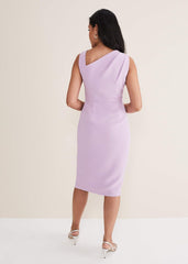 Petite Emmie Asymmetric Hem Dress - Crocus