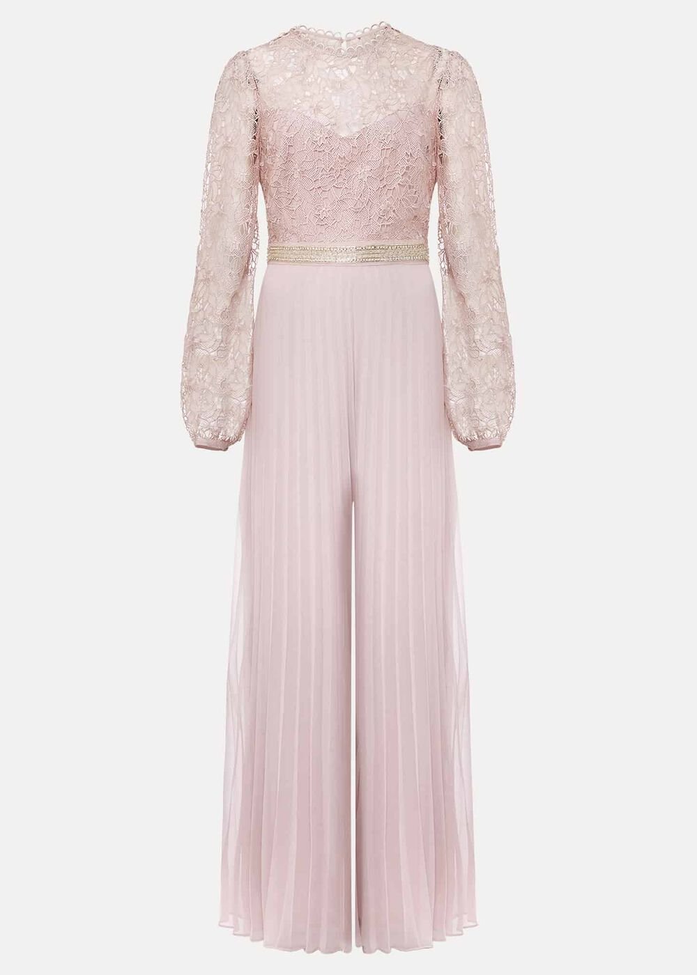 Isla Lace Wide Leg Jumpsuit - Antique Rose