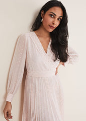 Petite Carmen Fil Coupe Maxi Dress - Antique Rose