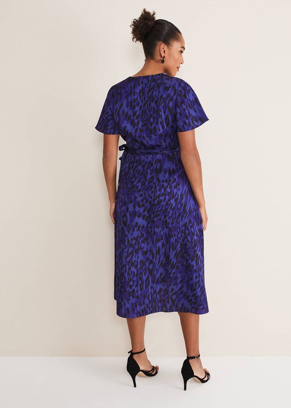 Colletta Print Wrap Dress - Ultra Violet