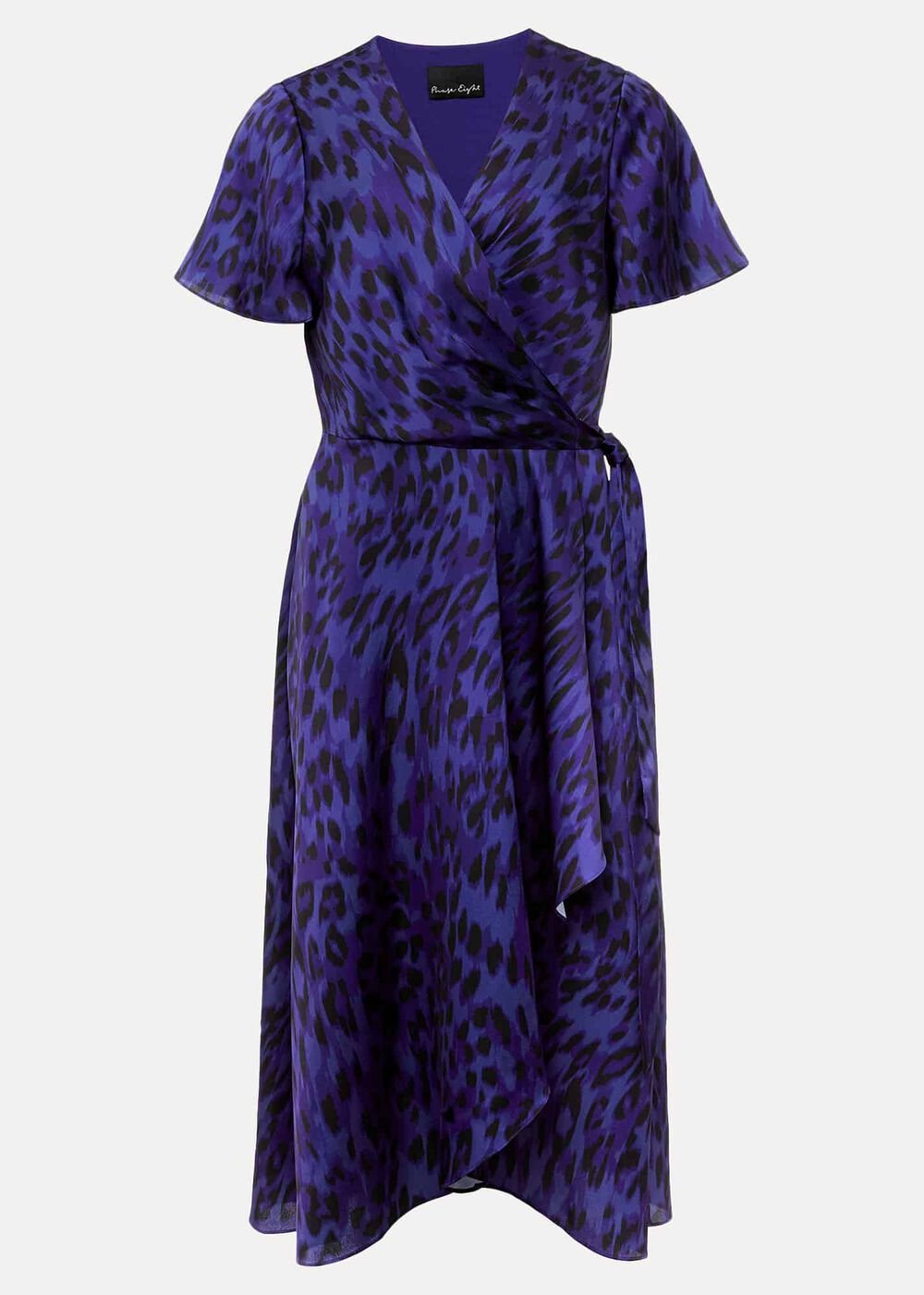 Colletta Print Wrap Dress - Ultra Violet