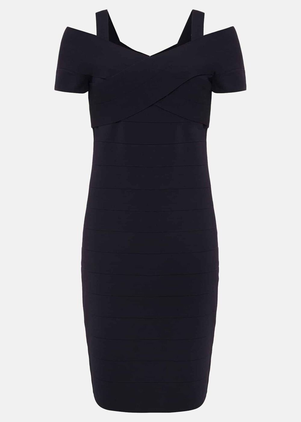 Zella Knitted Bandage Dress - Navy