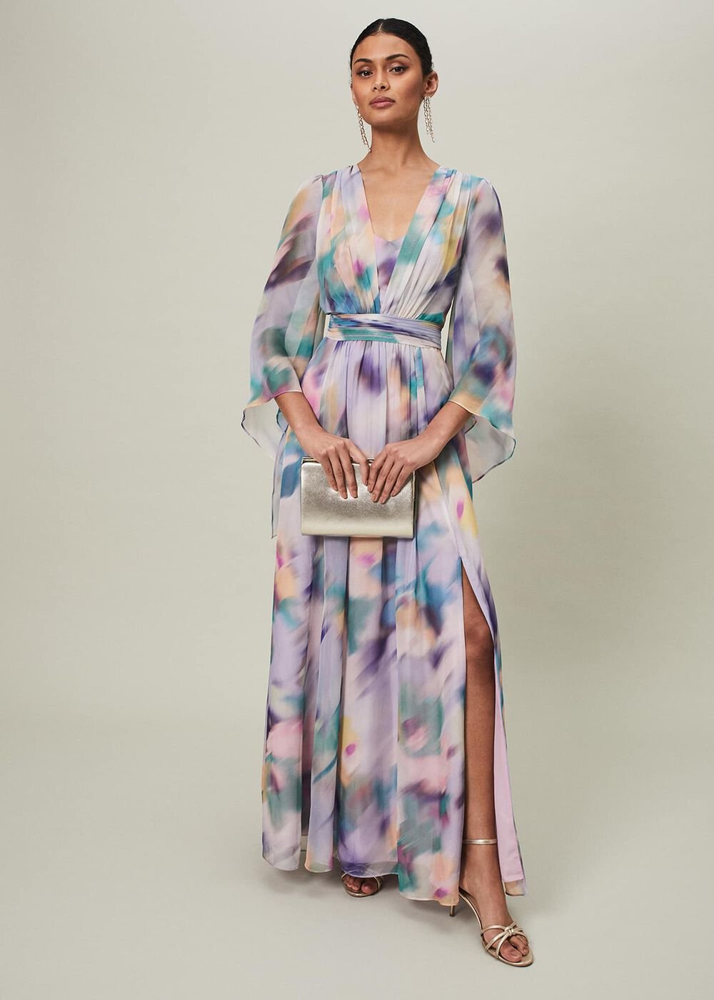 Selene Printed Maxi Dress - Multi-Coloured