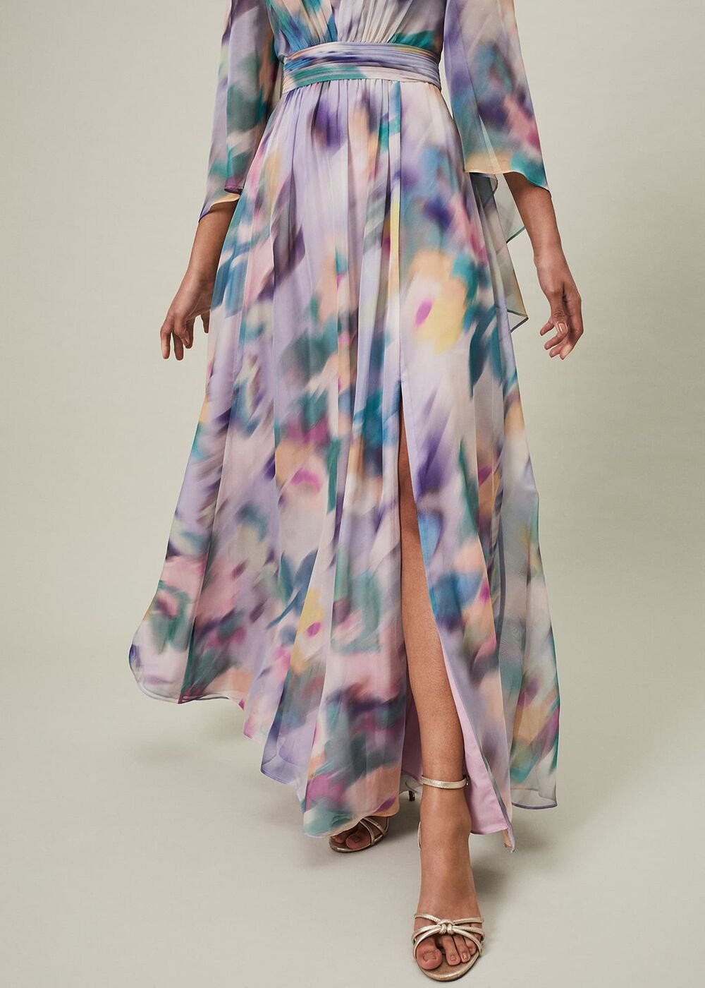 Selene Printed Maxi Dress - Multi-Coloured